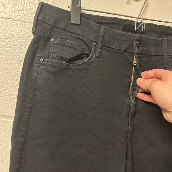 Mother Denim Black The Looker Not Guilty Black Skinny Jeans Size 32 Stretch - Picture 6 of 14